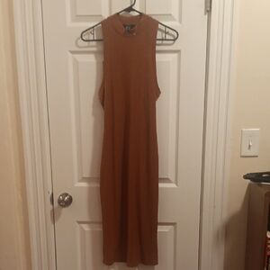 Forever 21 Camel Bodycon Dress